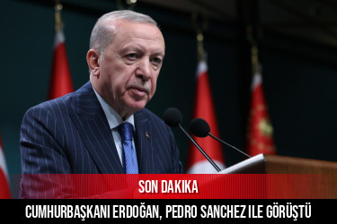Cumhurbaşkanı Erdoğan, Pedro Sanchez ile görüştü